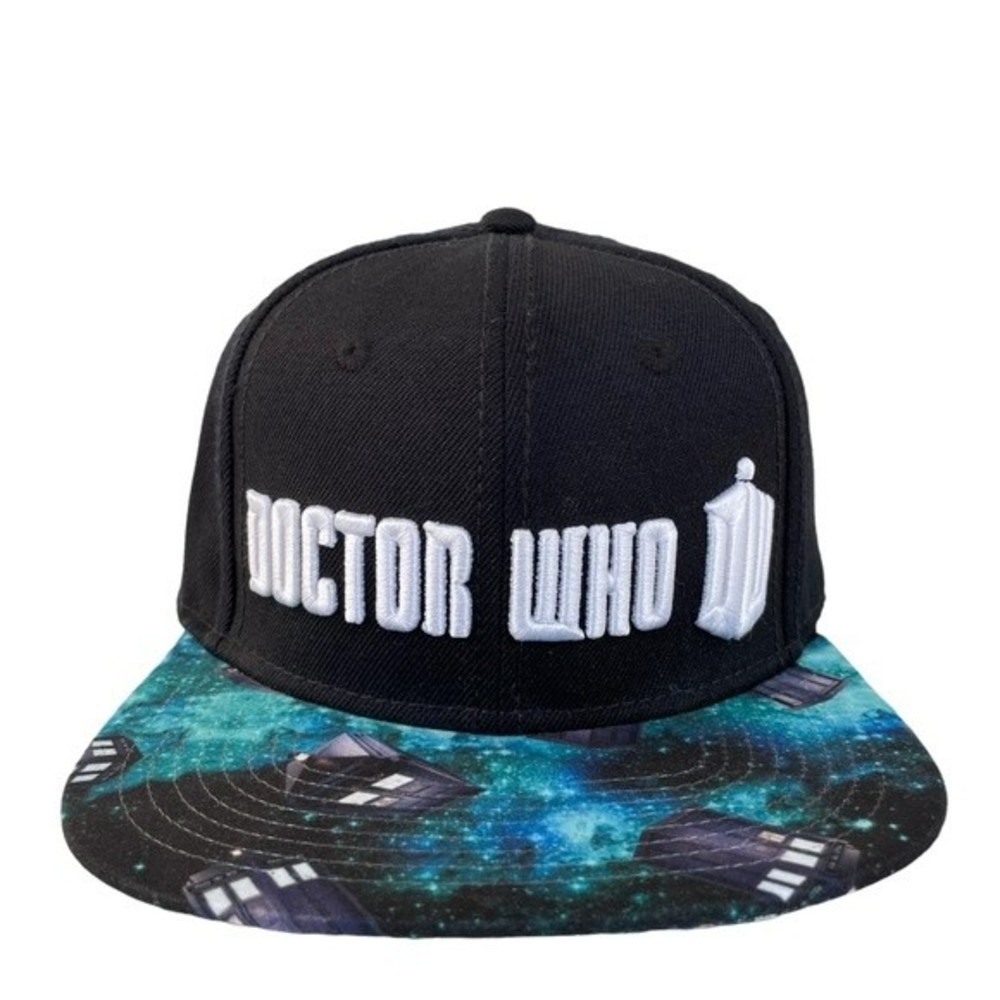 Doctor Who Snapback Baseball Cap Hat Wool Acrylic Polyester Blend